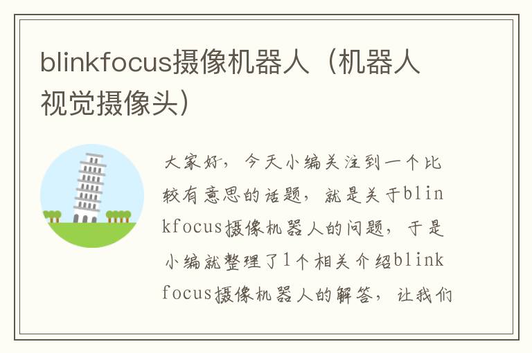 blinkfocus摄像机器人（机器人视觉摄像头）